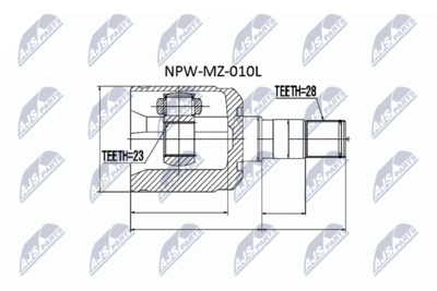 Joint Kit, drive shaft NTY NPW-MZ-010L