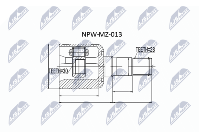 Joint Kit, drive shaft NTY NPW-MZ-013