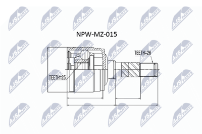 Joint Kit, drive shaft NTY NPW-MZ-015