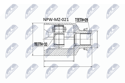 Joint Kit, drive shaft NTY NPW-MZ-021