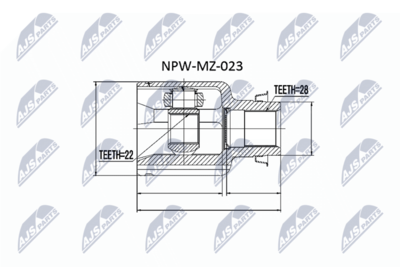 Joint Kit, drive shaft NTY NPW-MZ-023