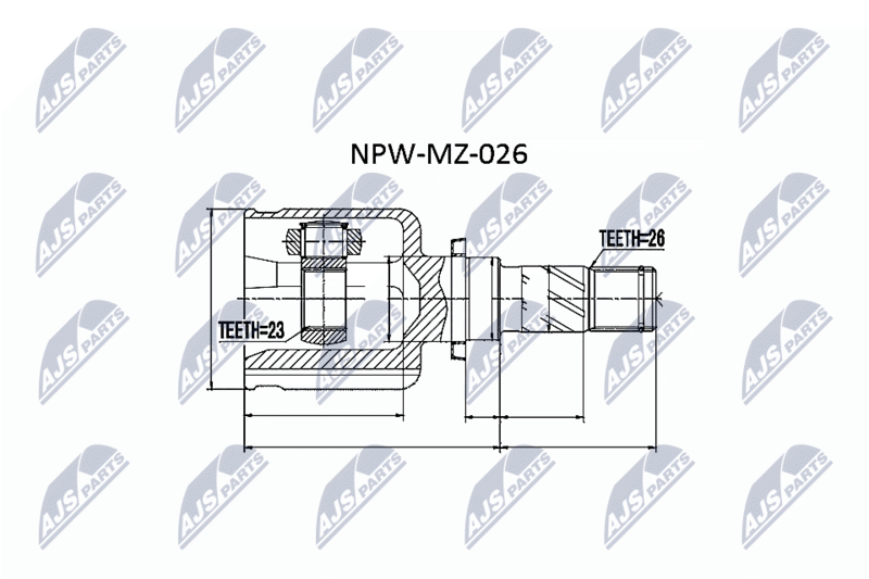 NTY NPW-MZ-026 Joint Kit, drive shaft