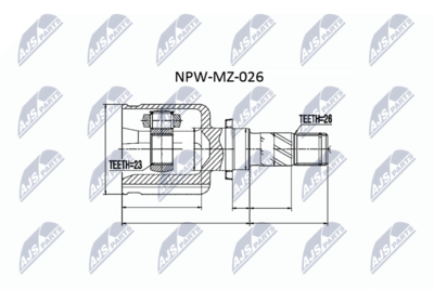 Joint Kit, drive shaft NTY NPW-MZ-026