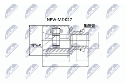 Joint Kit, drive shaft NTY NPW-MZ-027