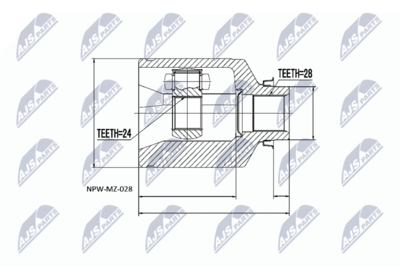 Joint Kit, drive shaft NTY NPW-MZ-028