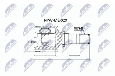 Joint Kit, drive shaft NTY NPW-MZ-029