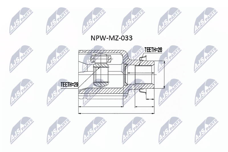 NTY NPW-MZ-033 Joint Kit, drive shaft