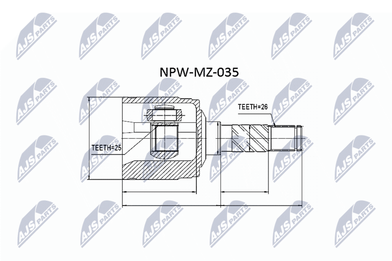 NTY NPW-MZ-035 Joint Kit, drive shaft