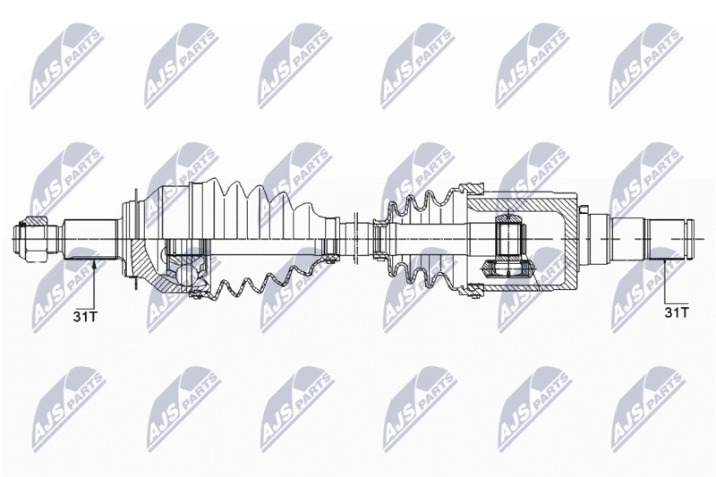 NTY NPW-MZ-040 Drive Shaft