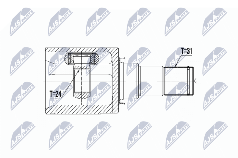 NTY NPW-MZ-049 Joint Kit, drive shaft