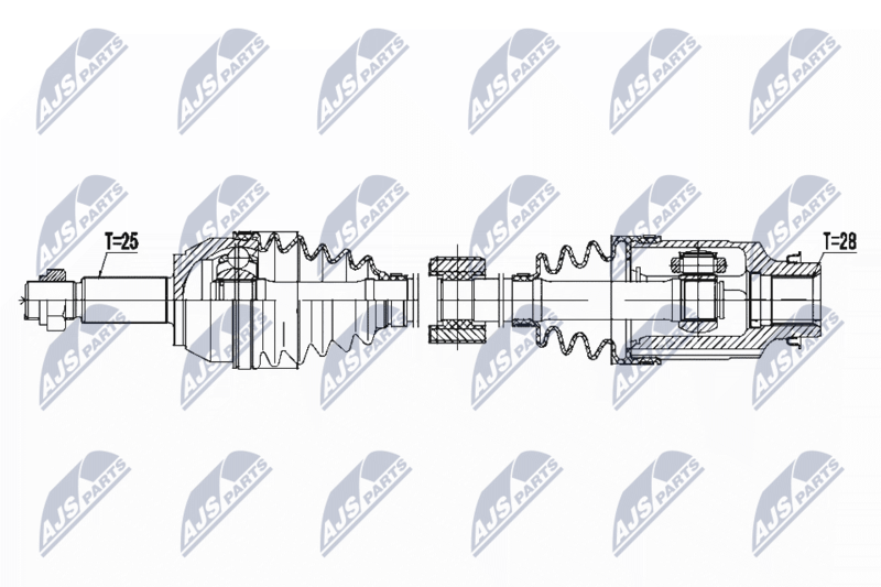 NTY NPW-MZ-050 Drive Shaft