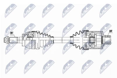 Drive Shaft NTY NPW-MZ-051