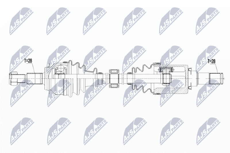NTY NPW-MZ-054 Drive Shaft
