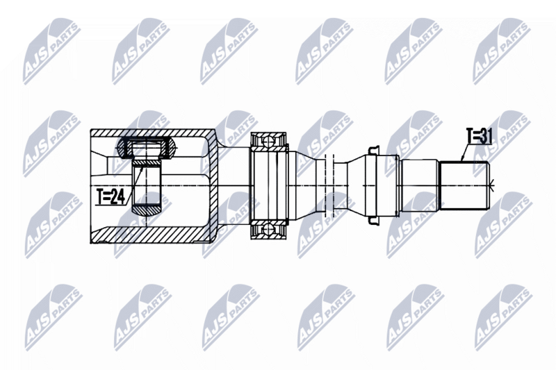 NTY NPW-MZ-061 Joint Kit, drive shaft