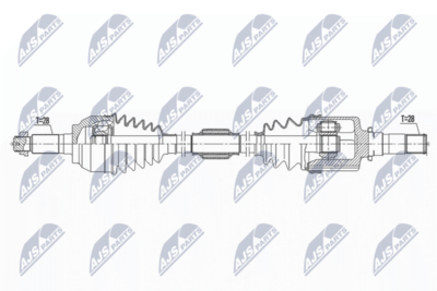 Drive Shaft NTY NPW-MZ-062