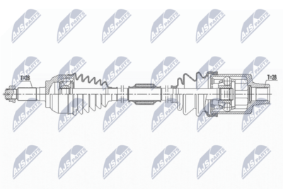 Drive Shaft NTY NPW-MZ-064