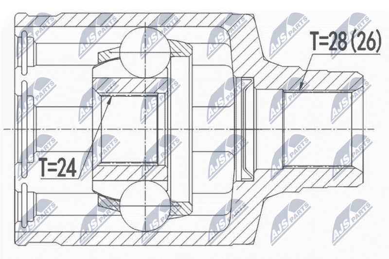 NTY NPW-MZ-065 Joint Kit, drive shaft
