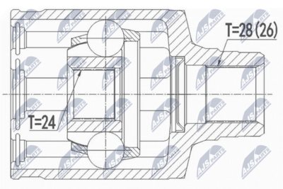 Joint Kit, drive shaft NTY NPW-MZ-065