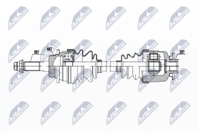 Drive Shaft NTY NPW-MZ-072