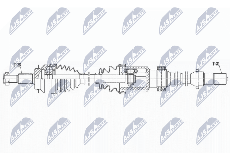NTY NPW-MZ-076 Drive Shaft
