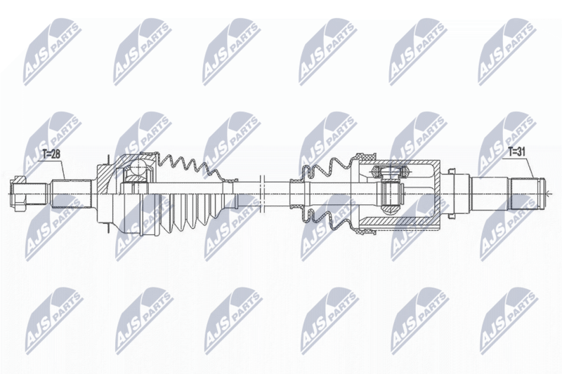 NTY NPW-MZ-078 Drive Shaft