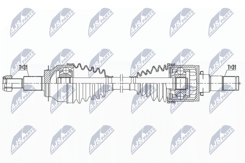 NTY NPW-MZ-080 Drive Shaft