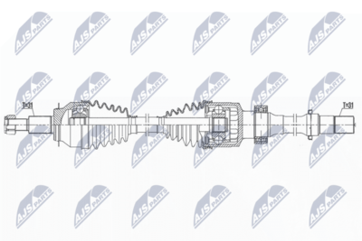 Drive Shaft NTY NPW-MZ-082