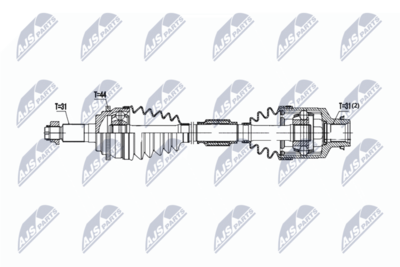 Drive Shaft NTY NPW-MZ-086