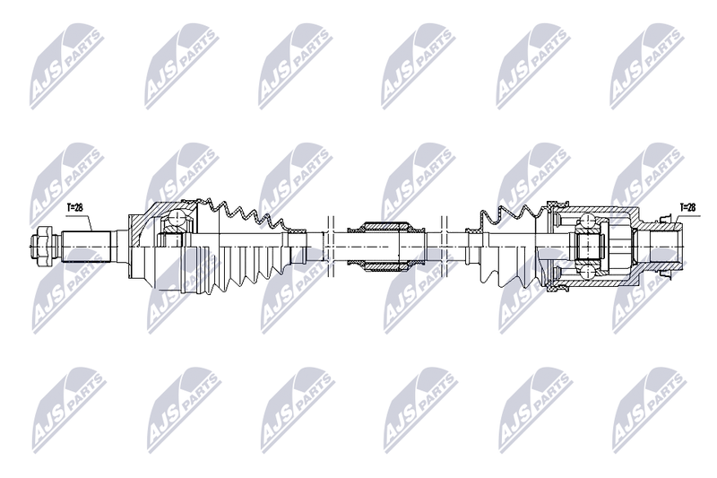 NTY NPW-MZ-098 Drive Shaft
