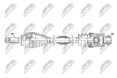 Drive Shaft NTY NPW-MZ-098
