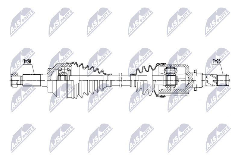NTY NPW-MZ-114 Drive Shaft