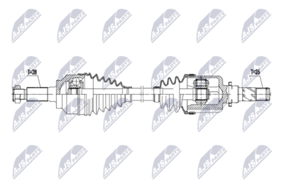 Drive Shaft NTY NPW-MZ-114