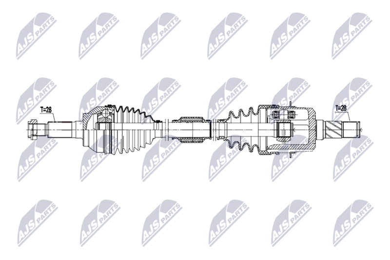NTY NPW-MZ-116 Drive Shaft