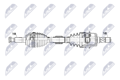 Drive Shaft NTY NPW-MZ-116