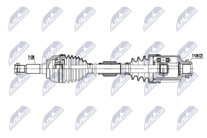 NTY NPW-MZ-118 Drive Shaft