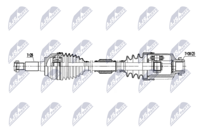Drive Shaft NTY NPW-MZ-118