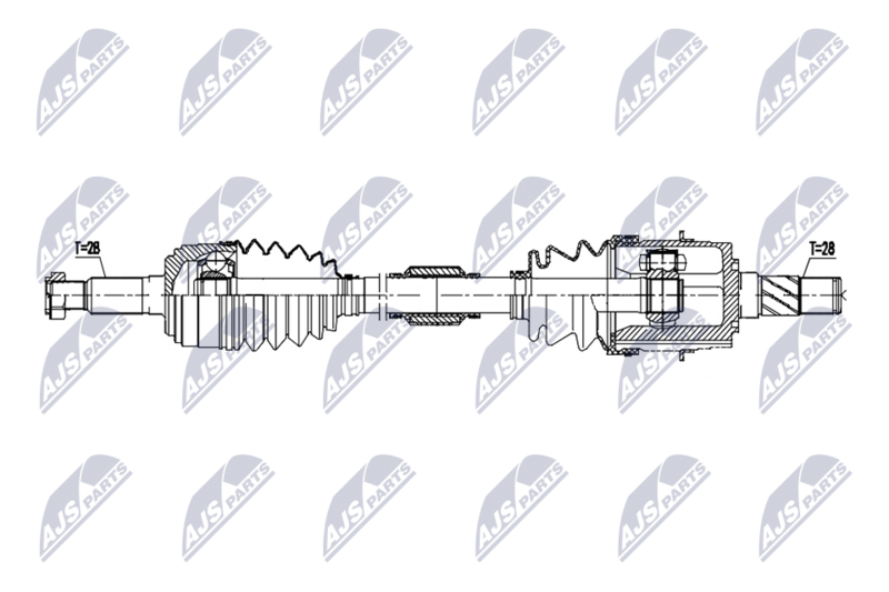 NTY NPW-MZ-120 Drive Shaft