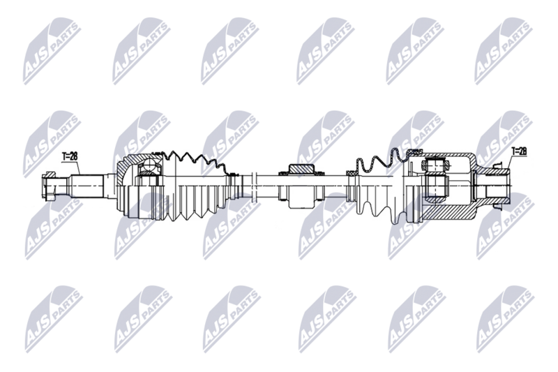 NTY NPW-MZ-122 Drive Shaft