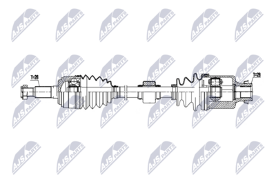 Drive Shaft NTY NPW-MZ-122