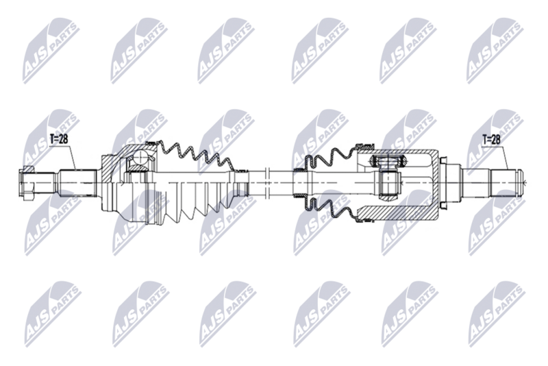 NTY NPW-MZ-124 Drive Shaft