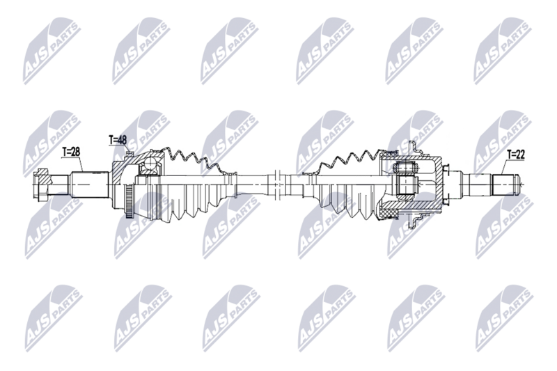 NTY NPW-MZ-126 Drive Shaft
