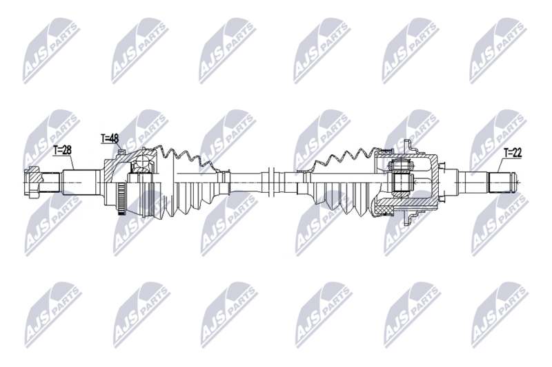 NTY NPW-MZ-127 Drive Shaft