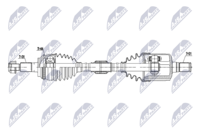Drive Shaft NTY NPW-MZ-129