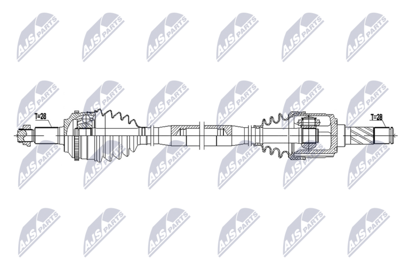 NTY NPW-MZ-132 Drive Shaft