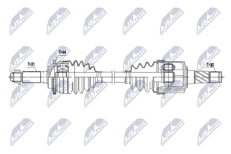 NTY NPW-MZ-133 Drive Shaft