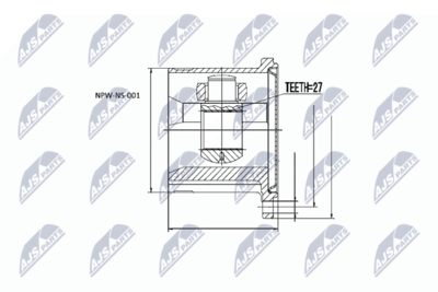 Joint Kit, drive shaft NTY NPW-NS-001