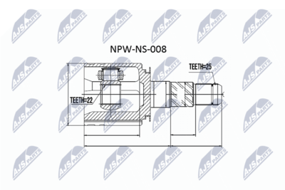Joint Kit, drive shaft NTY NPW-NS-008