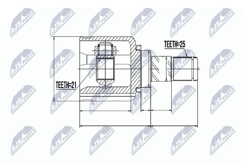 NTY NPW-NS-015 Joint Kit, drive shaft