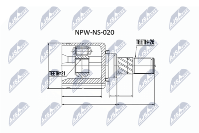 Joint Kit, drive shaft NTY NPW-NS-020
