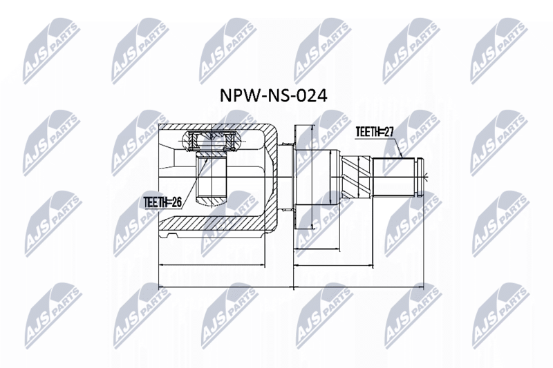 NTY NPW-NS-024 Joint Kit, drive shaft